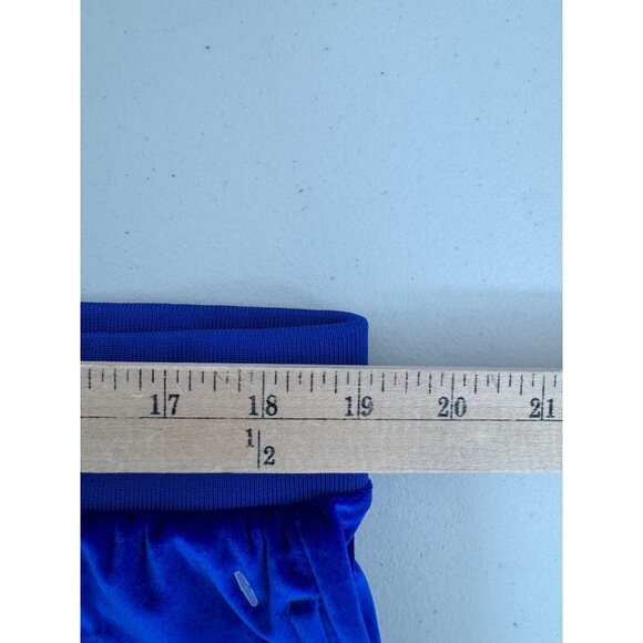 Death Row Records Logo Sweatpants Blue Velour 2XL street wear baggy - Picture 6 of 10